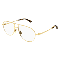 Montatura vista Bottega Veneta BV1302O001-GOLD-GOLD-TRANSPARENT57 - BV1302O001-GOLD-GOLD-TRANSPARENT57